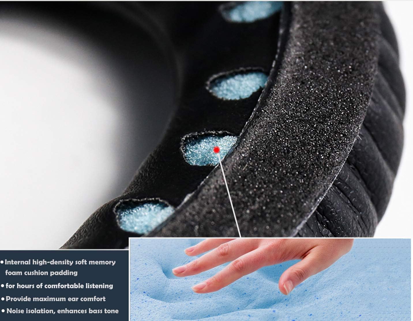 Replacement Ear Pads Cushion Compatible with Bose QuietComfort QC 35/35 ii Headphones