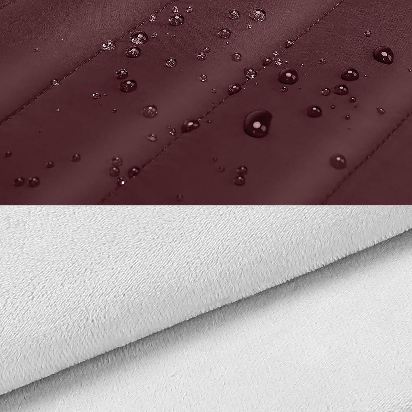 MOSISO 13.3 inch Laptop Case, 13-13.3 inch Puffy Laptop Sleeve Compatible with MacBook Air 13 13.6 M4 M3 M2 M1/Pro 13/Pro 14, HP Dell ASUS Lenovo,Polyester Horizontal Bag with Small Case, Wine Red