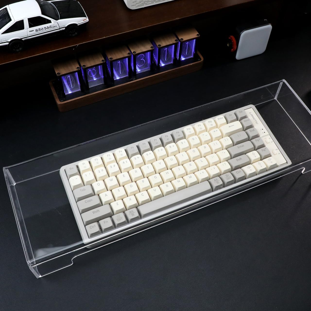 Cabilock Keyboard Dust Cover Desktop Monitor Plate Holder Clear Keyboard Stand Laptop Office Accessories Lapdesk Mouse Mechanical Protective Case Waterproof Case Kitten Acrylic