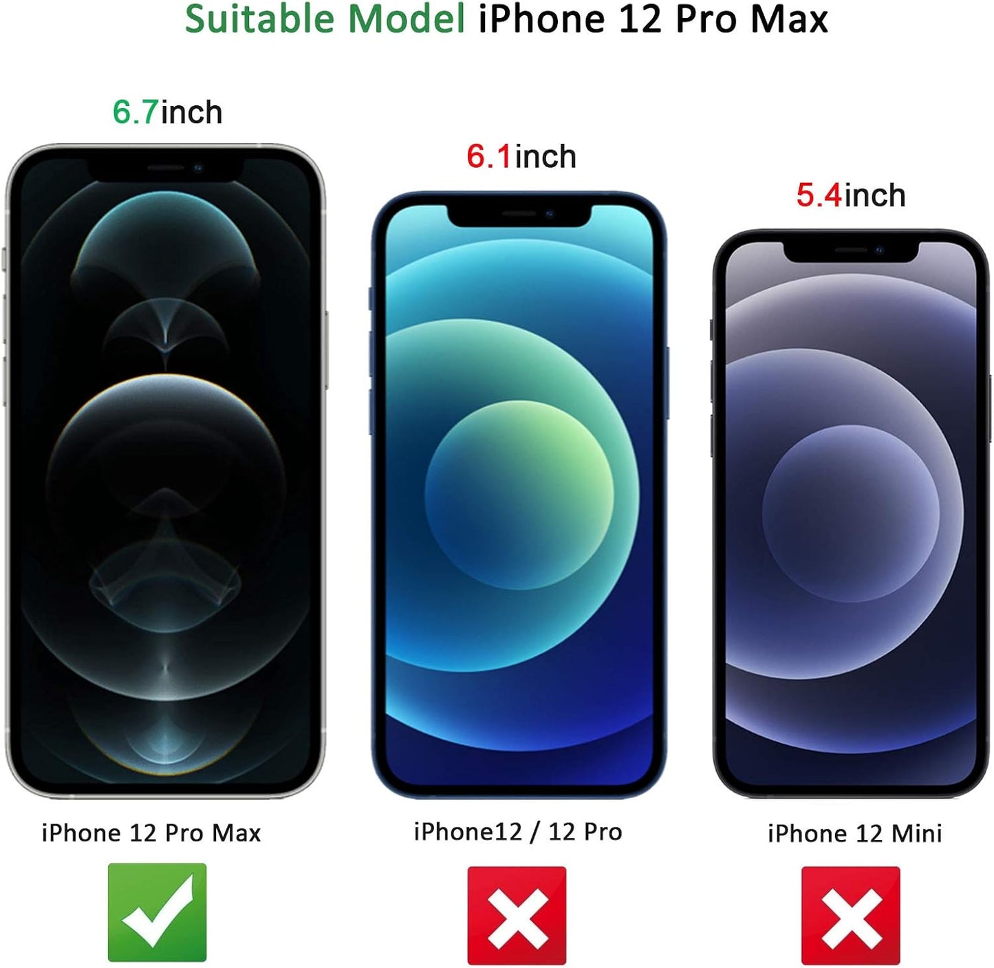 NEW'C 3 Pack Designed for iPhone 12 Pro Max Screen Protector (6.7"), Enhanced Tempered Glass Protection, Case Friendly Anti Scratch Bubble Free Ultra Resistant
