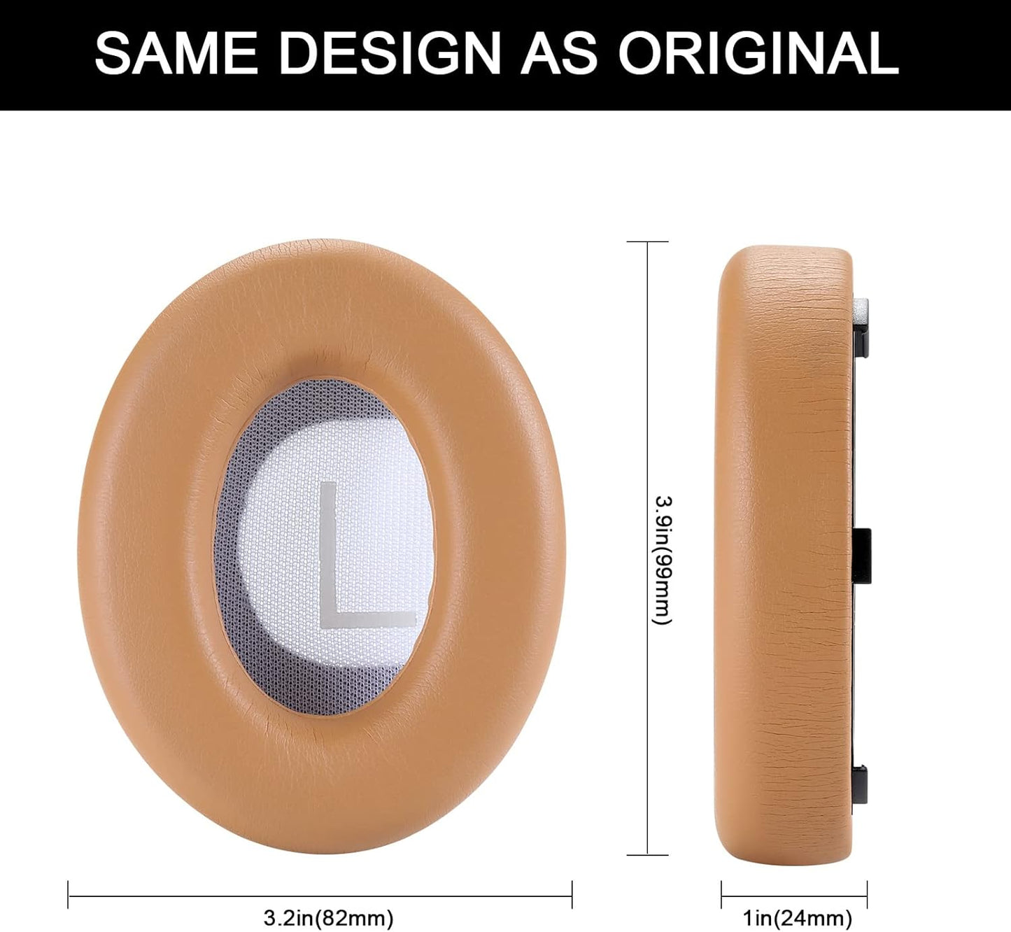 Replacement Ear Pads Cushions, Earpads Cover for Bose 700 Noise-Cancelling NC700 Over Ear Headphones (Beige)