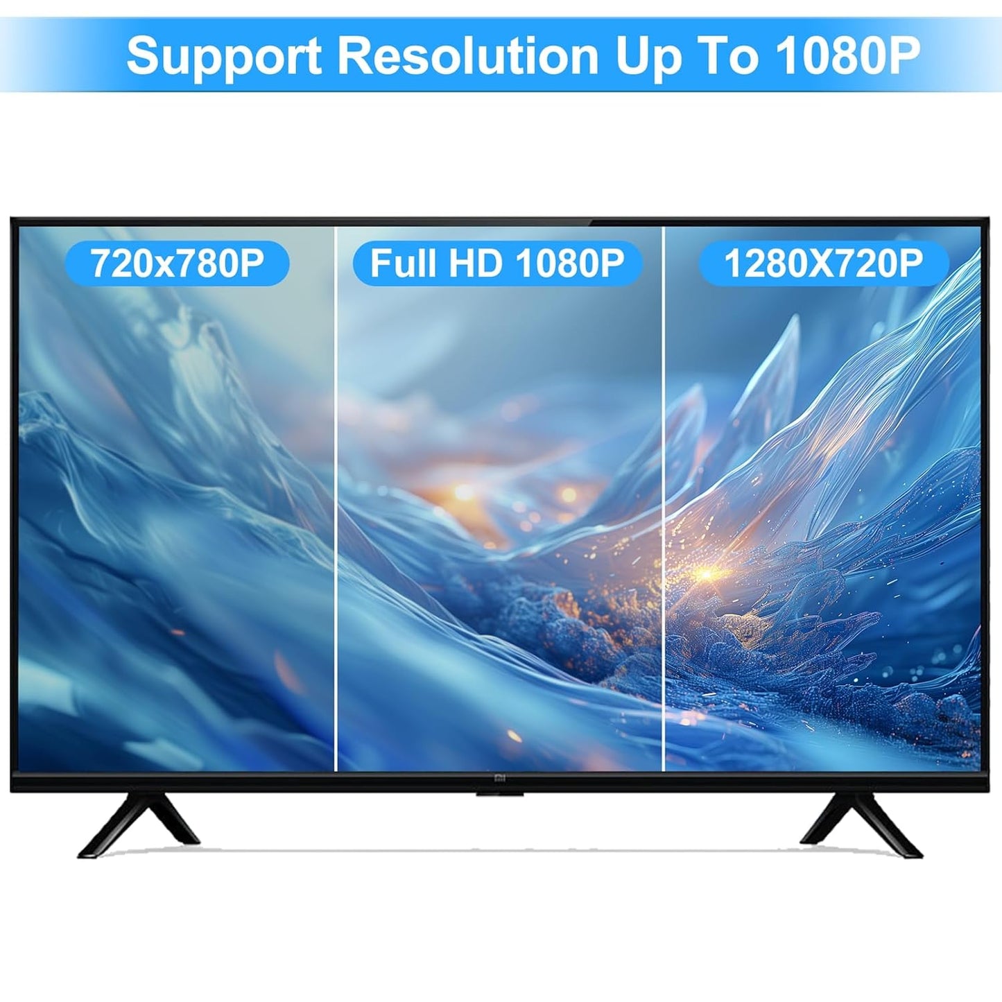 DVI to VGA Cable 10FT, Uni-Directional DVI-D to VGA Adapter Male to Male Gold-Plated Braided 1080P Full HD Cord for HDTV, PC,Laptop, Monitor, Projector