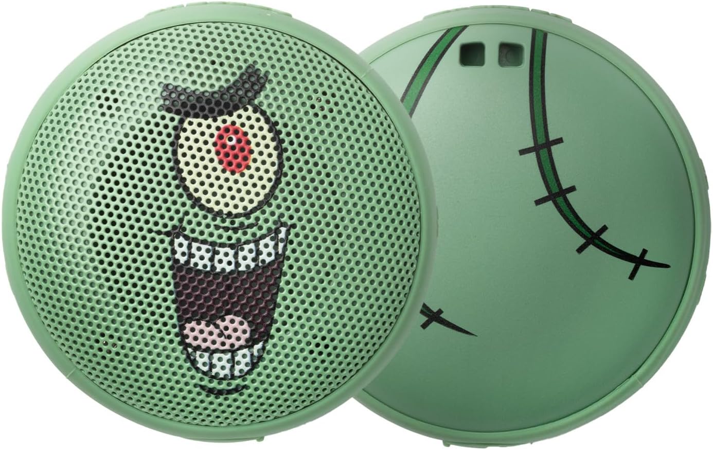 Speaqua Cruiser Speaker Plankton from Spongebob, Waterproof Bluetooth Speaker, Small Bluetooth Beach Accessory, Portable Outdoor