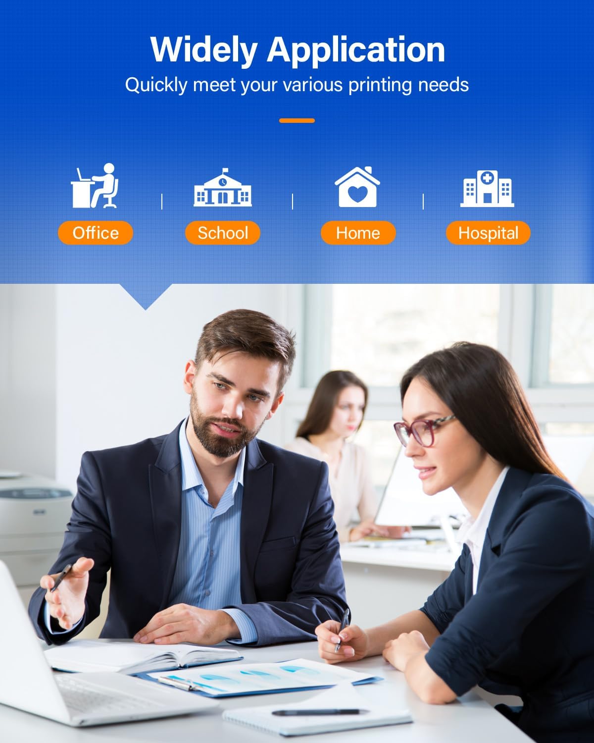 TN436 Toner Cartridge 4-Pack Replacement Compatible for Brother TN-436 TN433 TN431 MFC-L8900CDW MFC-L8690CDW HL-L8360CDW HL-L8260CDW MFC-L8610CDW MFC-L8905CDW MFC-L9570CDW HL-L8360CDWT Printer Set Ink