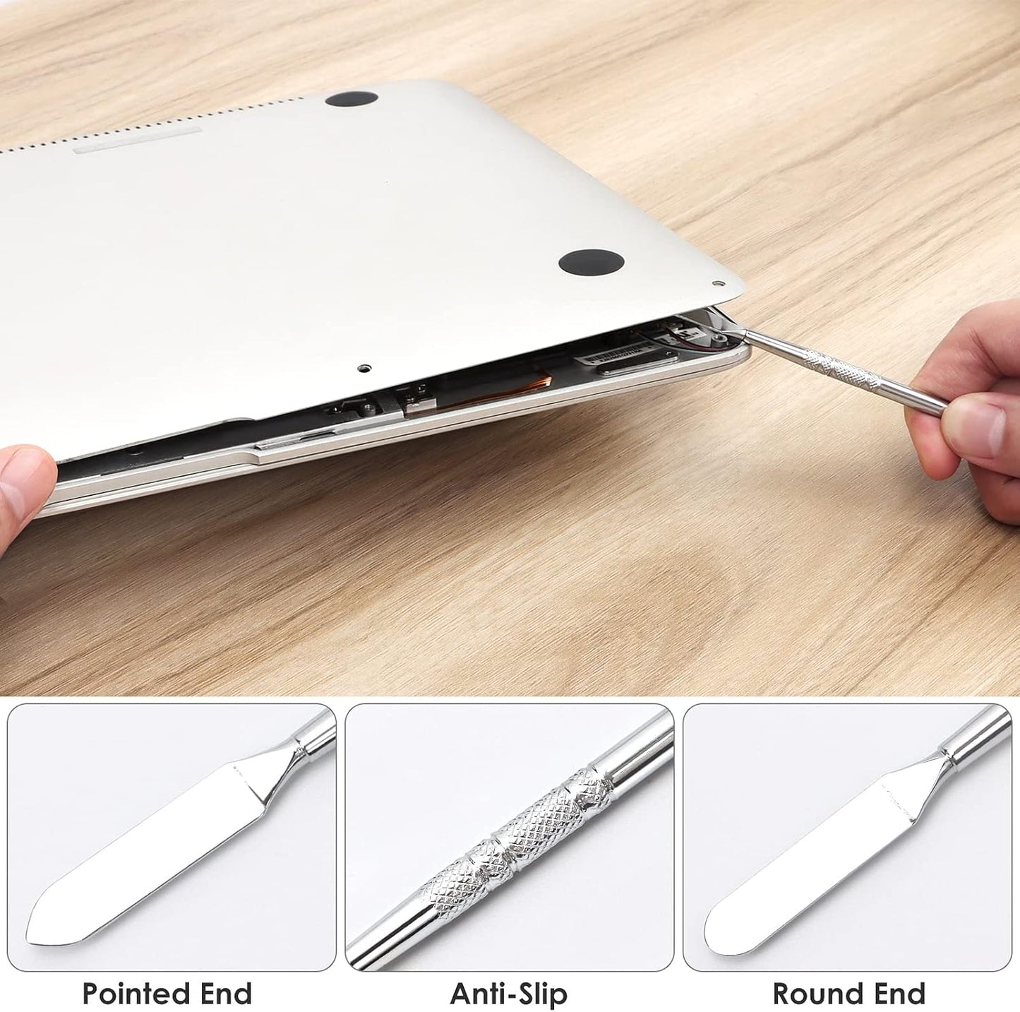 STREBITO Spudger Pry Tool Kit 12 Piece Opening Tool, Metal & Plastic Spudger Tool Kit, Prying Cleaning & Open Tool for iPhone, Laptop, iPad, Cell Phone, MacBook, Tablet, Computer, PS4, Electronics