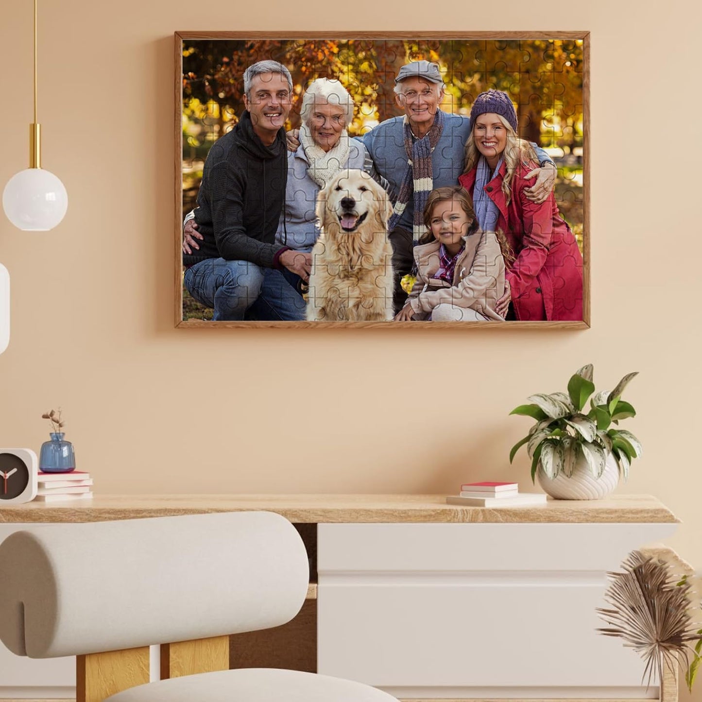 Custom Puzzle, Personalized Puzzle for Photos, Customized Puzzle 120/200/300/500/1000/1500 Pieces for Family, Christmas, Pet, Birthday, Wedding Gift