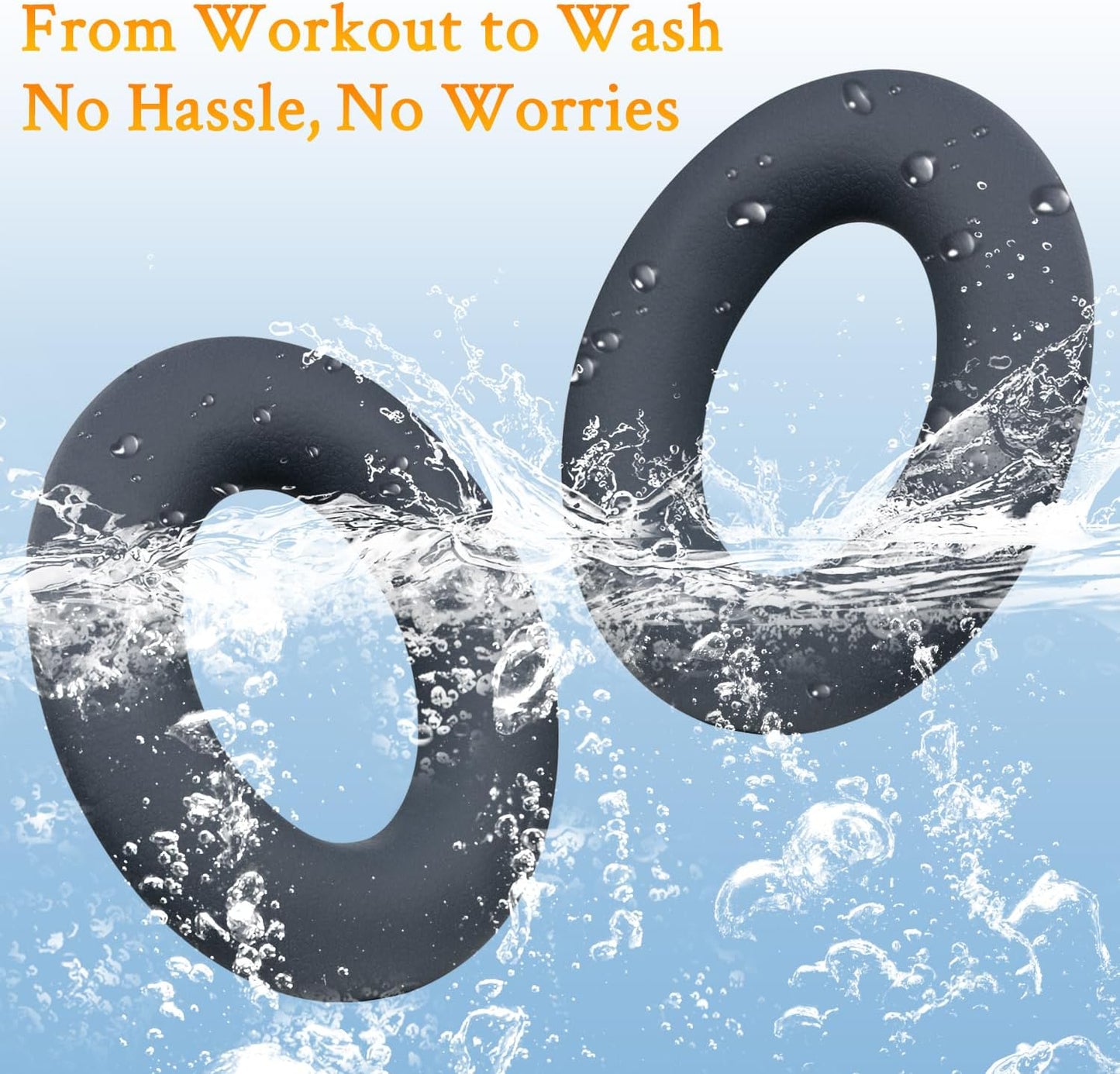 SOULWIT Silicone Ear Pads Cover Protector for Bose QuietComfort QC15 QC25 QC2 QC35 QC45/Ae2 Ae2i Ae2w/SoundTrue & SoundLink AE Headphones Cushions, Sweatproof, Easily Washable - Blue