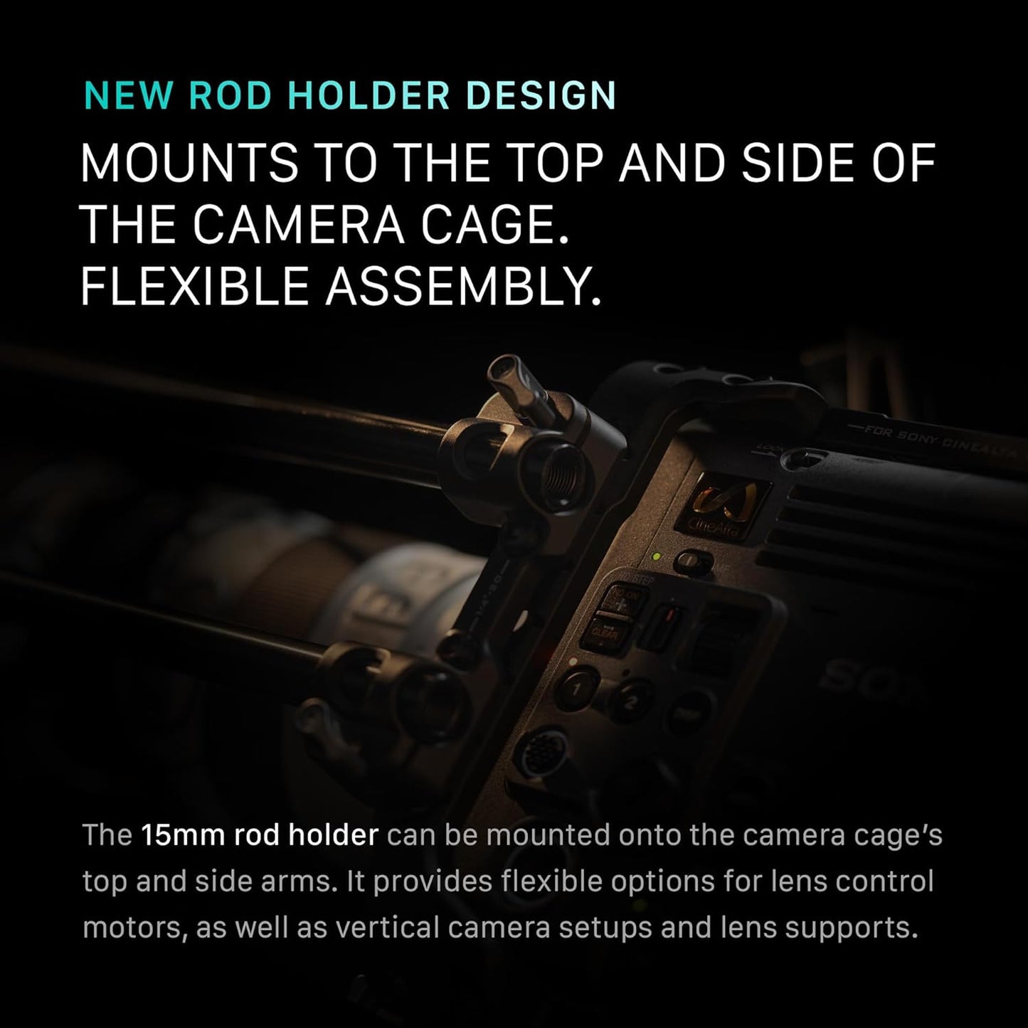 Tilta Camera Cage Compatible with Sony BURANO | Arri Rosettes, 1/4"-20 and 3/8"-16 Threads | w/Top Handle, Left/Right Side Arm, Battery Plate (Full Camera Cage Plus)