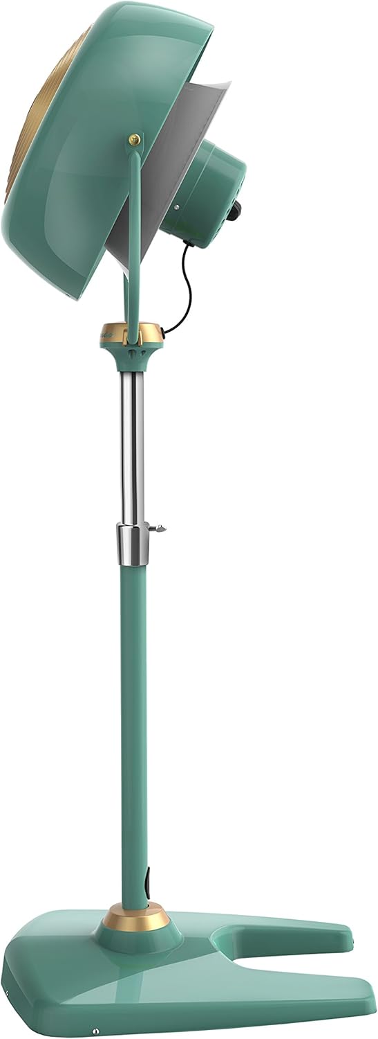 Vornado VFAN™ Sr. Pedestal Vintage Fan Retro Metal Standing Air Circulator for Cooling & Decor 3 Speeds, Adjustable Tilt Green