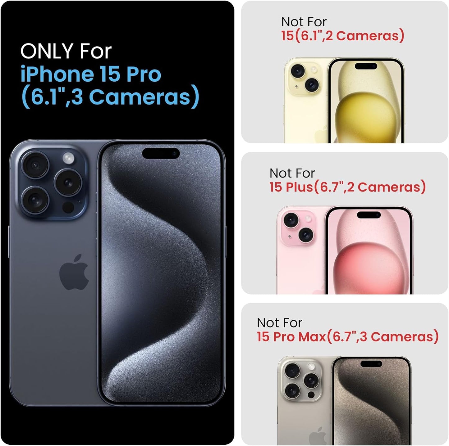 FireNova Designed for iPhone 15 Pro Case, Silicone Upgraded [Camera Protection] Phone Case with [2 Screen Protectors], Soft Anti-Scratch Microfiber Lining Inside, 6.1 inch, Light Brown