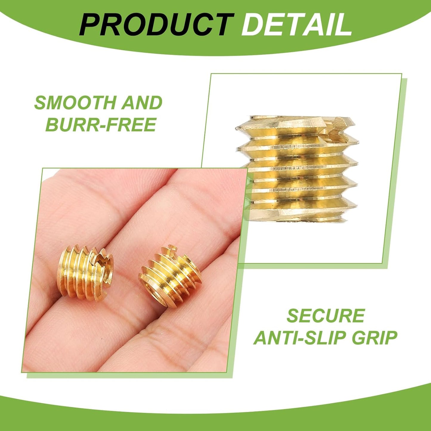 PATIKIL 1/4" Female to 3/8" Male Convert Screws Adapter, 5 Pcs Tripod Thread Adapter Mount for Camera Monopod Video DSLR SLR Mic Stand, Gold