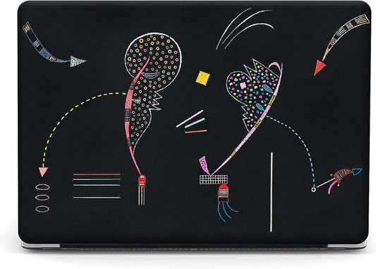 Berkin Arts for MacBook Air 15 inch Case 2025 2024 2023 Release M4 A3241 M3 A3114 M2 A2941 with Keyboard Cover & Screen Protector Naive Art Illustrated (Two Sides by Kandinsky)