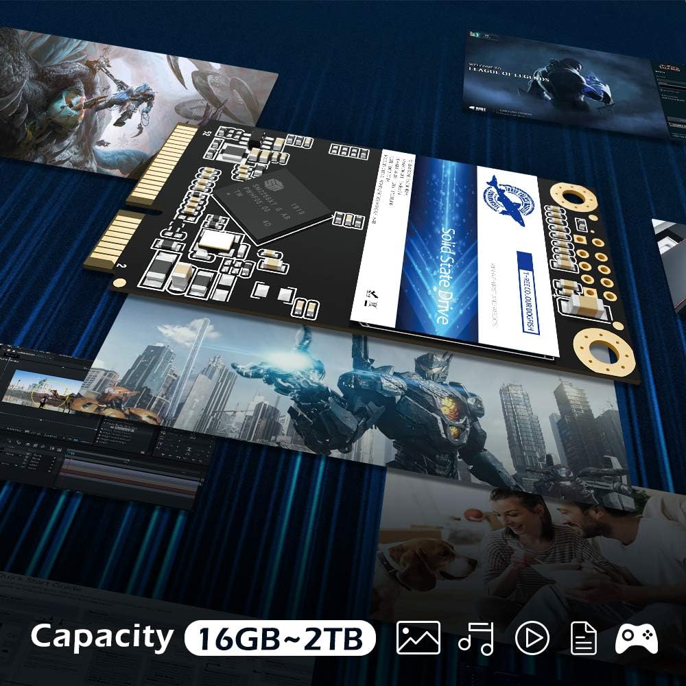 Dogfish Msata 32GB Internal Solid State Drive Mini Sata SSD Disk