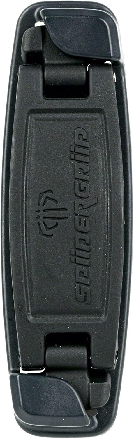 360 Rotating Phone Grip – Flat-Fold Kickstand & Secure Strap – Works with iPhone, Android, Tablets & Cases – Comfortable & Durable (Black)