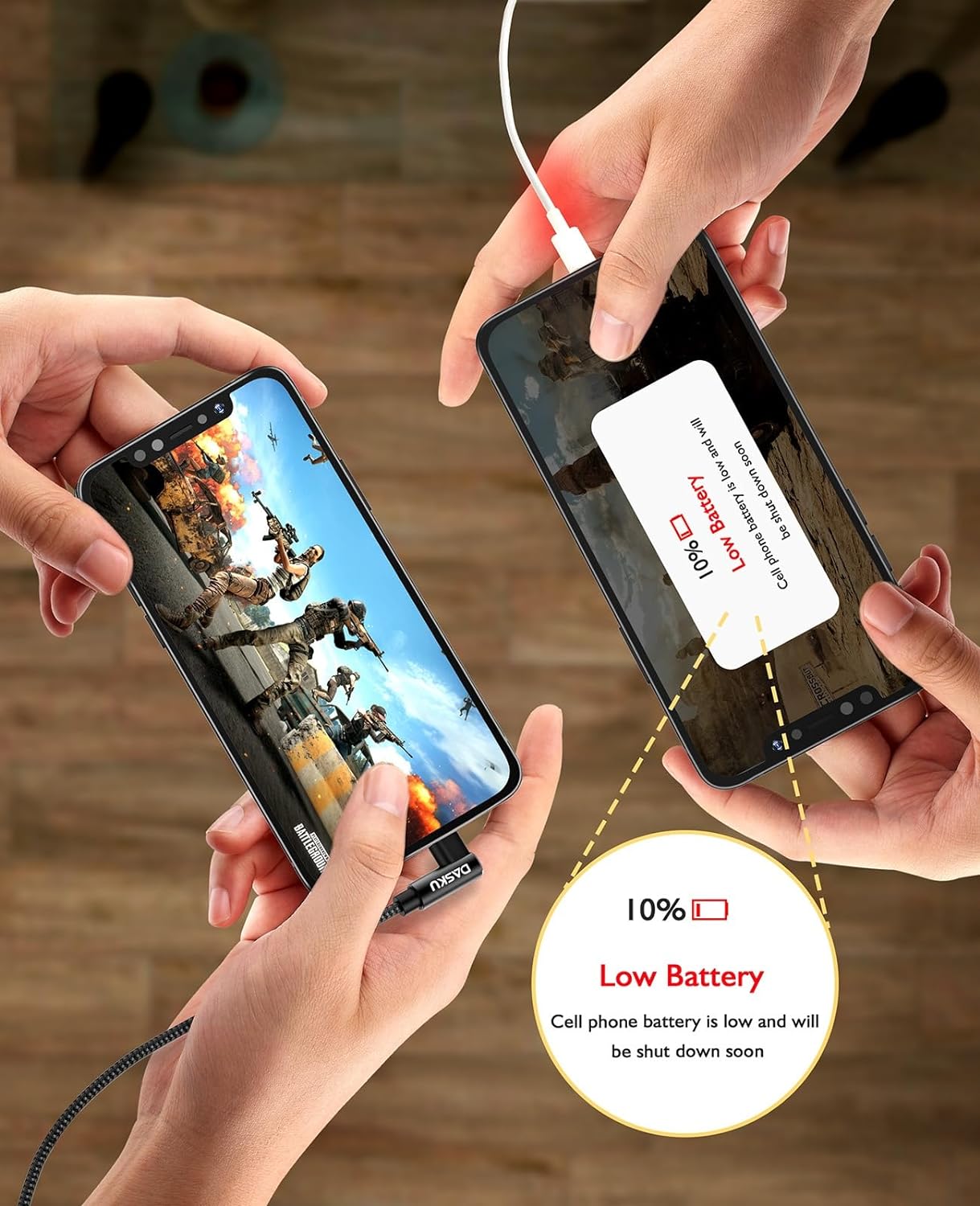 Apple USB C to Lightning Cable 2Pack - 6FT Right Angle 90 Degree iPhone Charging Cable - Long Nylon Braided - Compatible with iPhone 14/13/Pro/12/Max/11/XS/XR/8/Plus