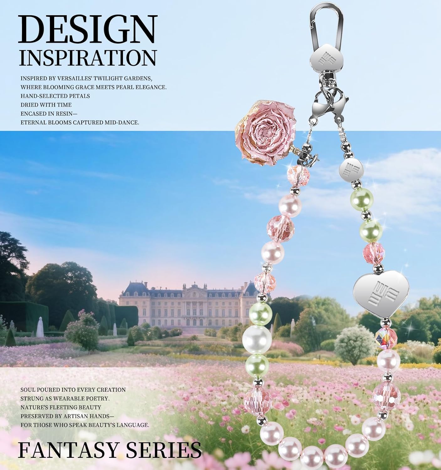 memumi Universal Phone Wrist Strap, Hand wristlet Strap for Women Anti-Theft Secure Lanyard for Smartphones Dried Flowers