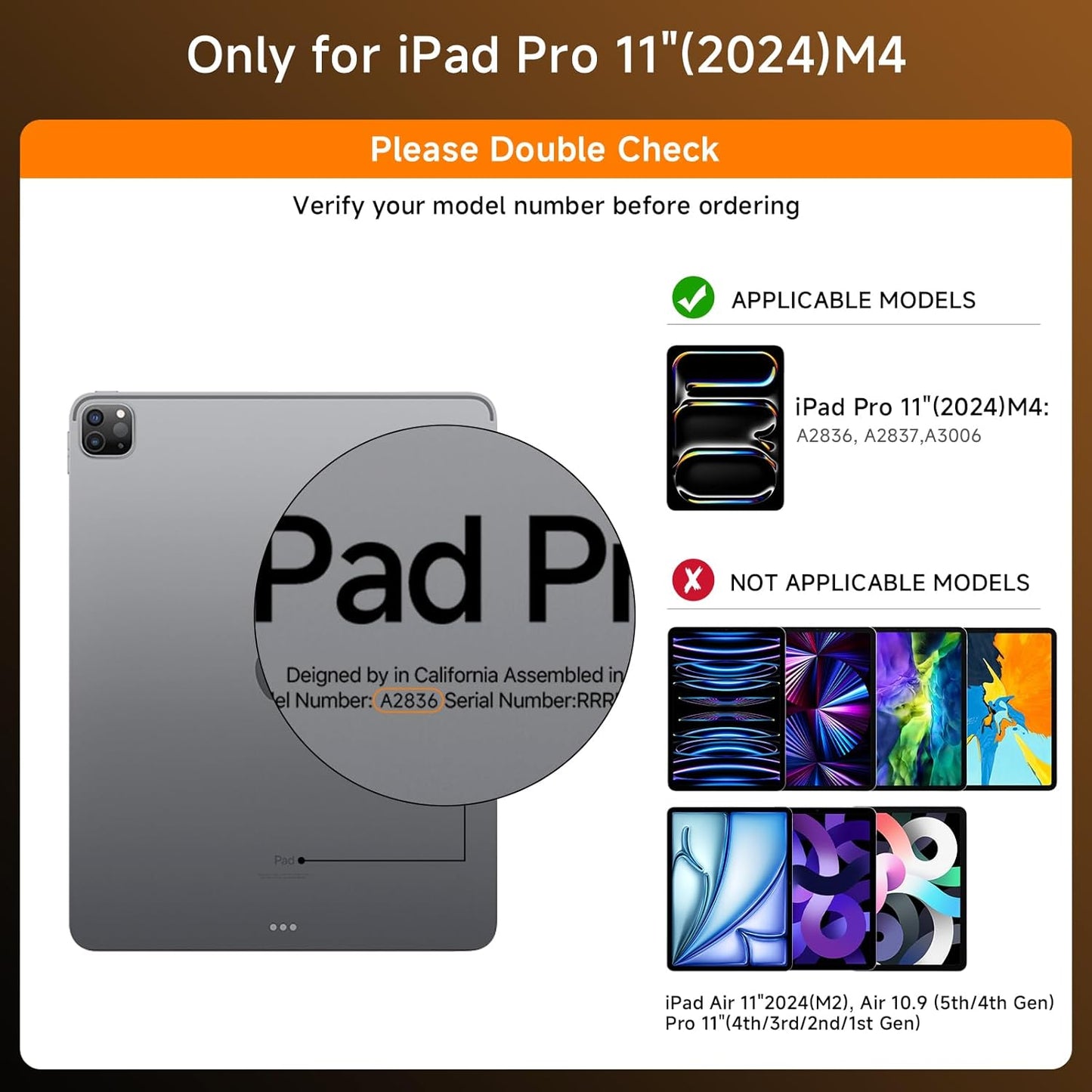 Transparent Case with Keyboard for 2024 iPad Pro 11-inch (M4),with 7-Color Backlit Wireless Keyboard, 360°Rotatable Protective Case Multi-Touch Trackpad,with Pencil Holder,with Shortcuts,Black