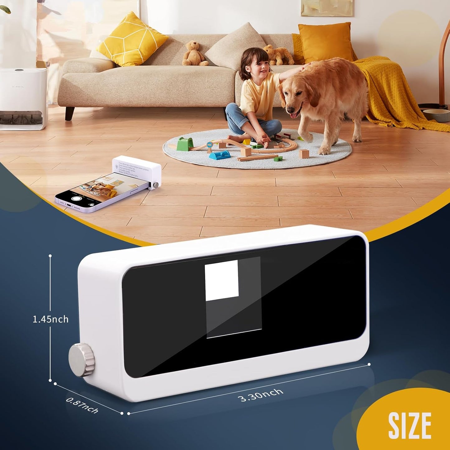 YZS Phone Camera Lens/Camera Mirror Adapter for iPhone 14 Pro/15/15 Pro/16/16 Pro ONLY - Overhead Shot & Unique POV Accessory for Content Creators, Tabletop Recording, Pet Videos & DIY Tutorials