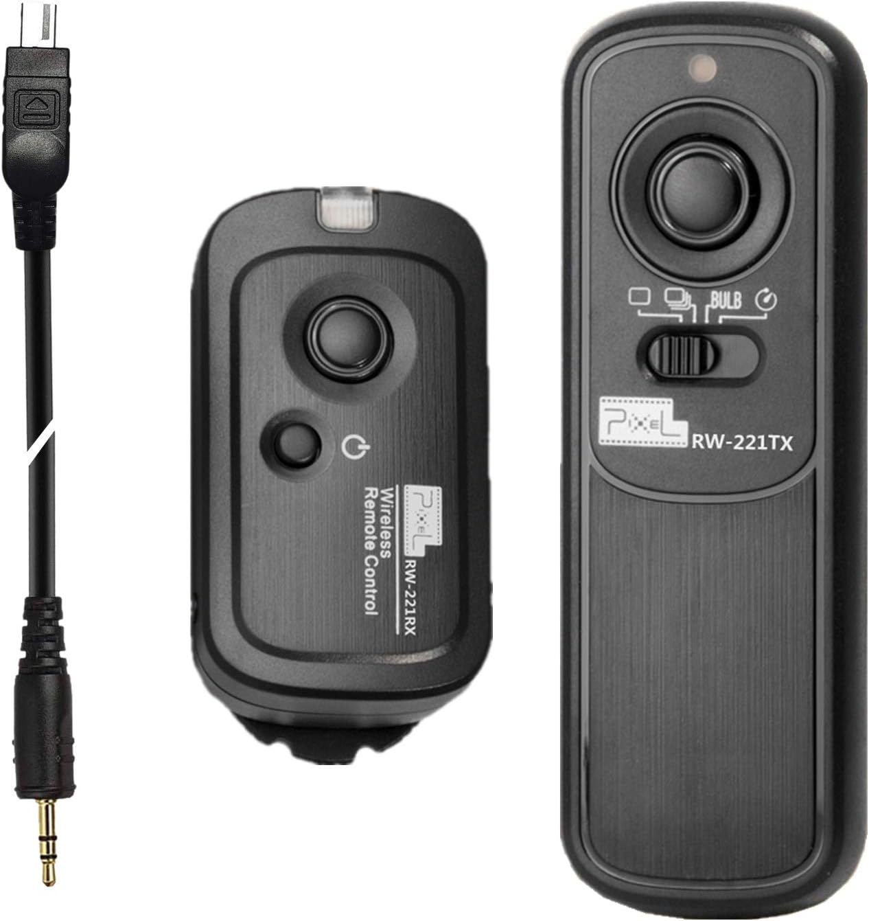 Pixel 2.4G Wireless Remote Control DC2 Remote Shutter Release Compatible with Nikon MC-DC2 Z7 Z7II Z6 Z6II Z5 D5600 D3300 D5000 D5100 D5200 D5300 D90 D7000 D7100 D7200 D7500 D780 D610 D750 P7700 P7800