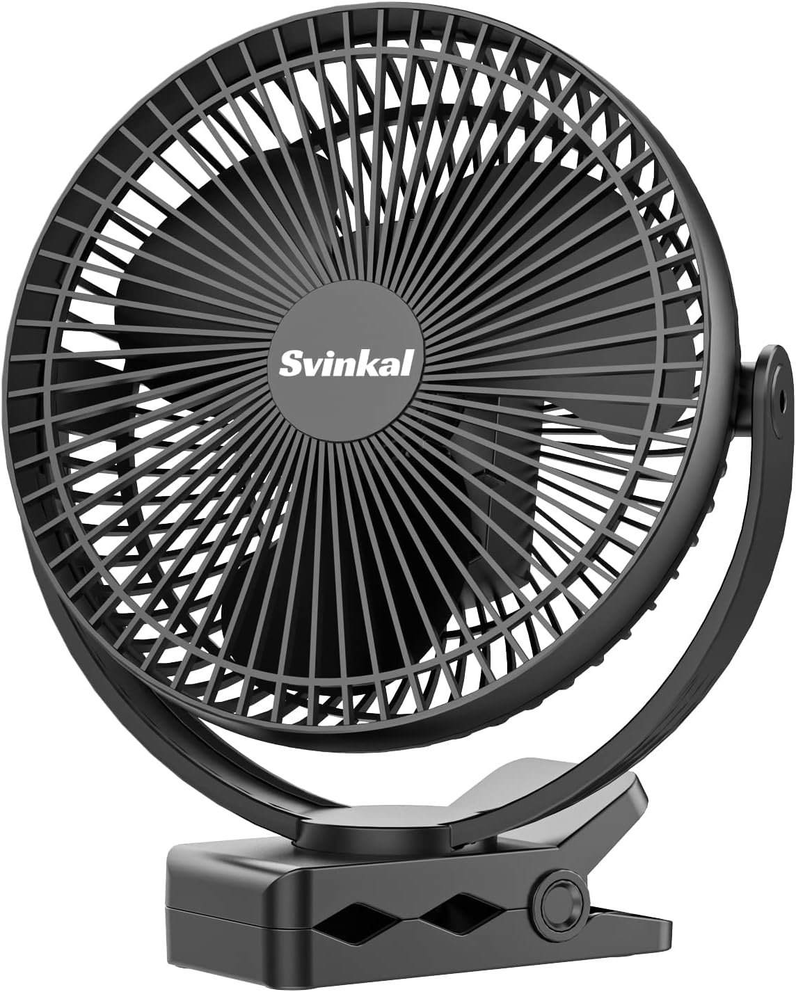 Portable Clip on Fan 10000mAh Battery Powered, USB Type C, Supports 720° Adjustment, 4 speed, 8inch Personal Fan for Table, Bedroom, Desk, Camping, Stroller, Golf Cart