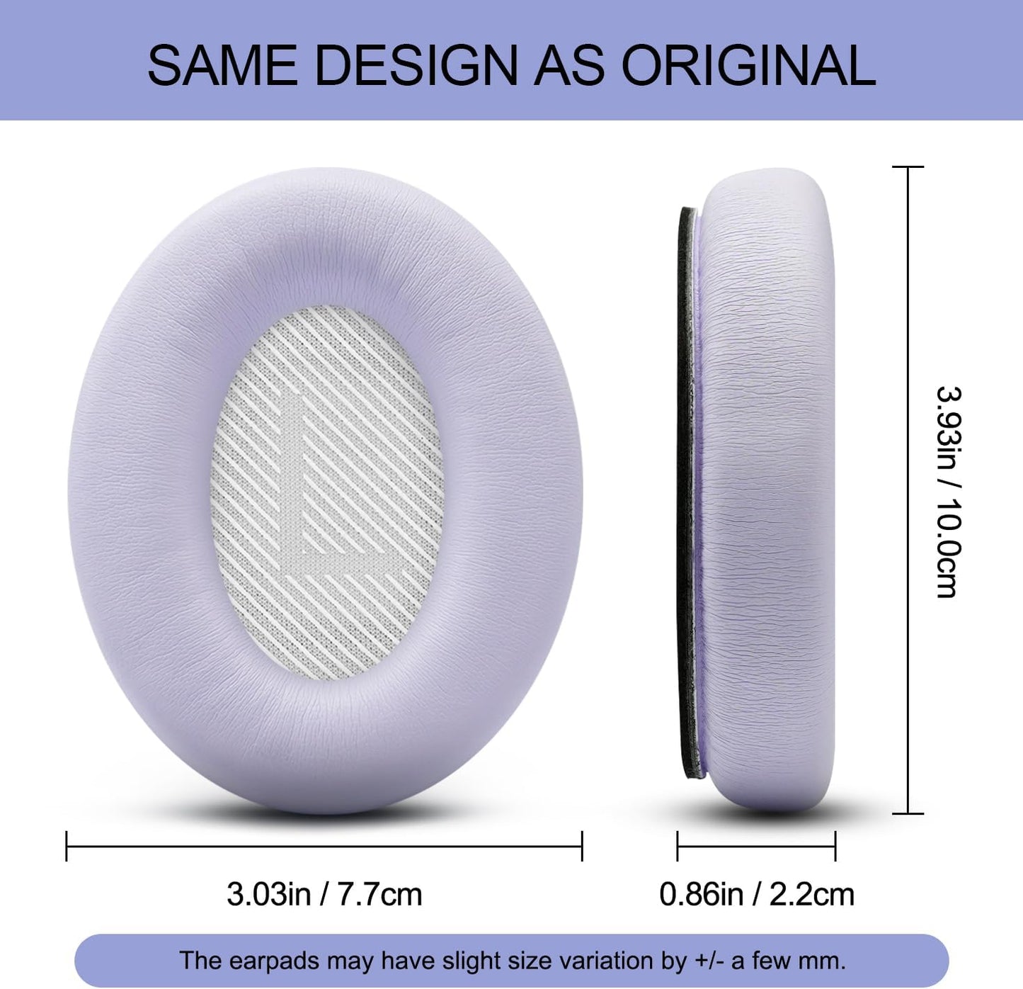 Premium Replacement Ear Pads for Bose QC35 & QC35ii Headphones Made by GEVO - Comfortable Adaptive Memory Foam and Extra Durable - Fits QuietComfort 35 & 35ii / SoundLink 1&2 AE | Chilled Lilac