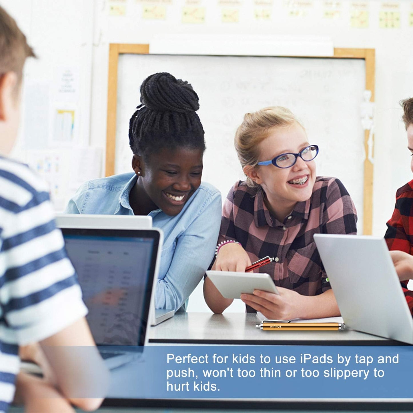 10 Pack Stylus Pens for Touch Screens, Mesh Fiber Tip Stylus Pens for ipad iPhone Tablets Samsung All Precision Capacitive Universal Touch Screen Devices