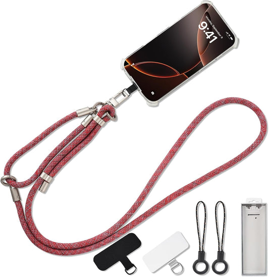 3-in-1 Adjustable Phone Lanyard Crossbody Cell Phone Neck Strap Universal Mobile Wrist Lanyard