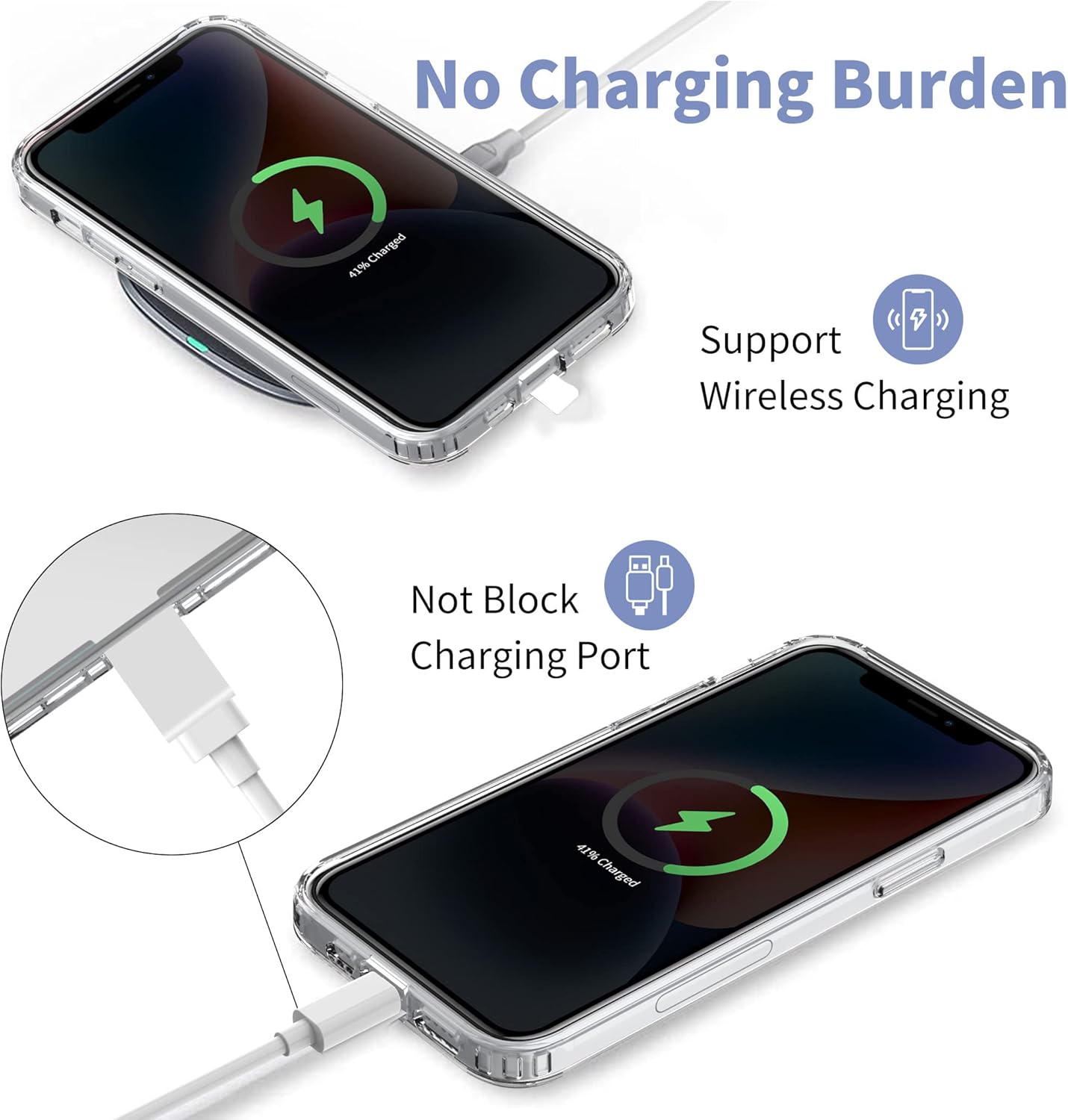 CACOE Phone Lanyard 2 Pcs-1 Pcs Adjustable Neck Strap, 1 Pcs Wrist Strap, 2 Pcs Pads, Universal Crossbody Multifuctional Cell Phone Lanyards Compatible with Most Smartphones(Gray)