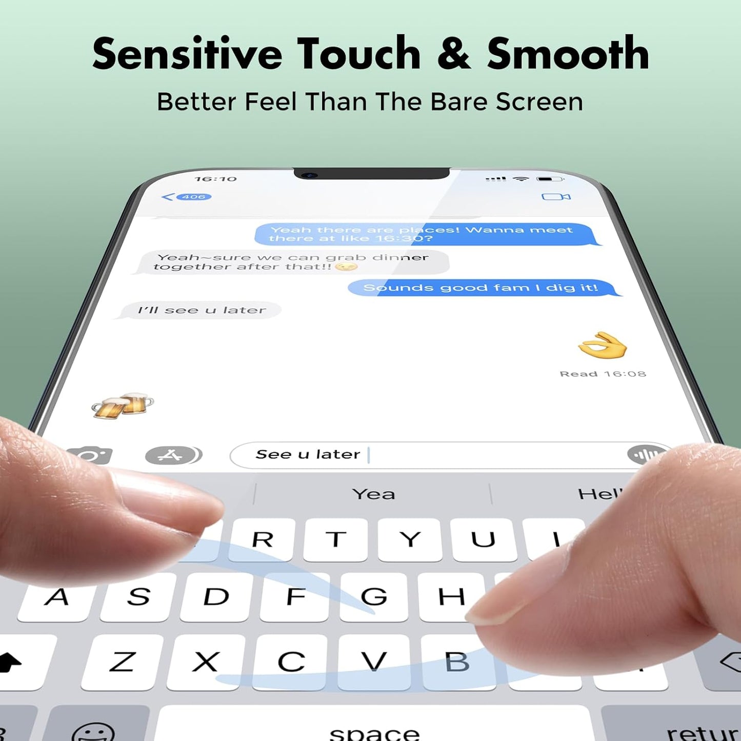 UNBREAKcable 2 Pack Screen Protector for iPhone 13 Pro Max/iPhone 14 Plus, Shatterproof Tempered Glass [Easy Installation Frame] [9H Hardness] [99.99% HD Clear] for iPhone 6.7"", UBMU611