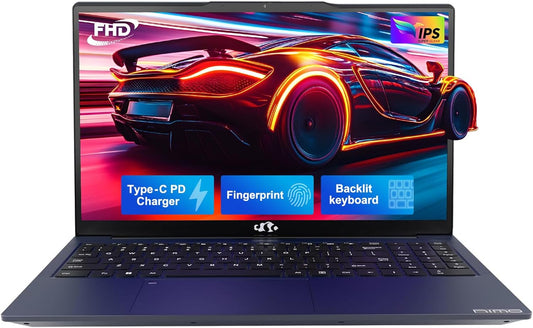 NIMO 15.6" IPS FHD-Gaming-Laptop, AMD Ryzen 5 6600H 6-Cores 660M GPU 32GB DDR5 RAM 2TB SSD(Beat i7-1165G7, Up to 4.5GHz) Computer with 100W GaN Type C Fingerprint Backlit Keyboard Win 11
