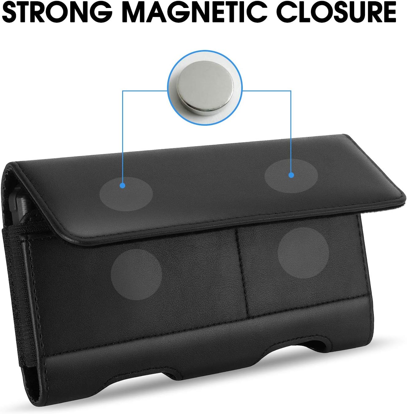 BECPLT for Samsung Galaxy S25 S24 S23 S22 5G S21 5G Holster Case, for iPhone 17 Pro 17 16 15 Pro Leather Pouch Case Holster with Belt Clip & Belt Loops with Card Holder for Apple iPhone 15 14 13 12