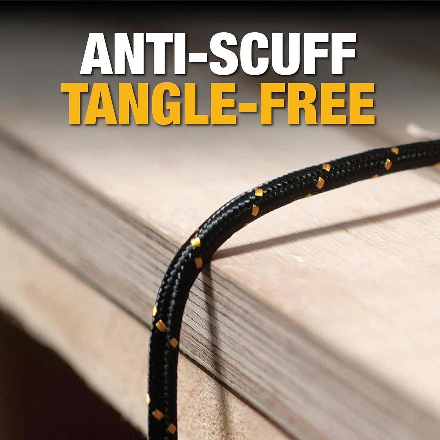 DEWALT Heavy Duty USB to USB C Cable, Jobsite Type C Cable, High Speed USBA to Type-C, Fast Charge USBC Fast Charging Cord for iPhone 16/15 Pro Max, MacBook, iPad, Samsung Galaxy, 10ft (USB2.0, Black)