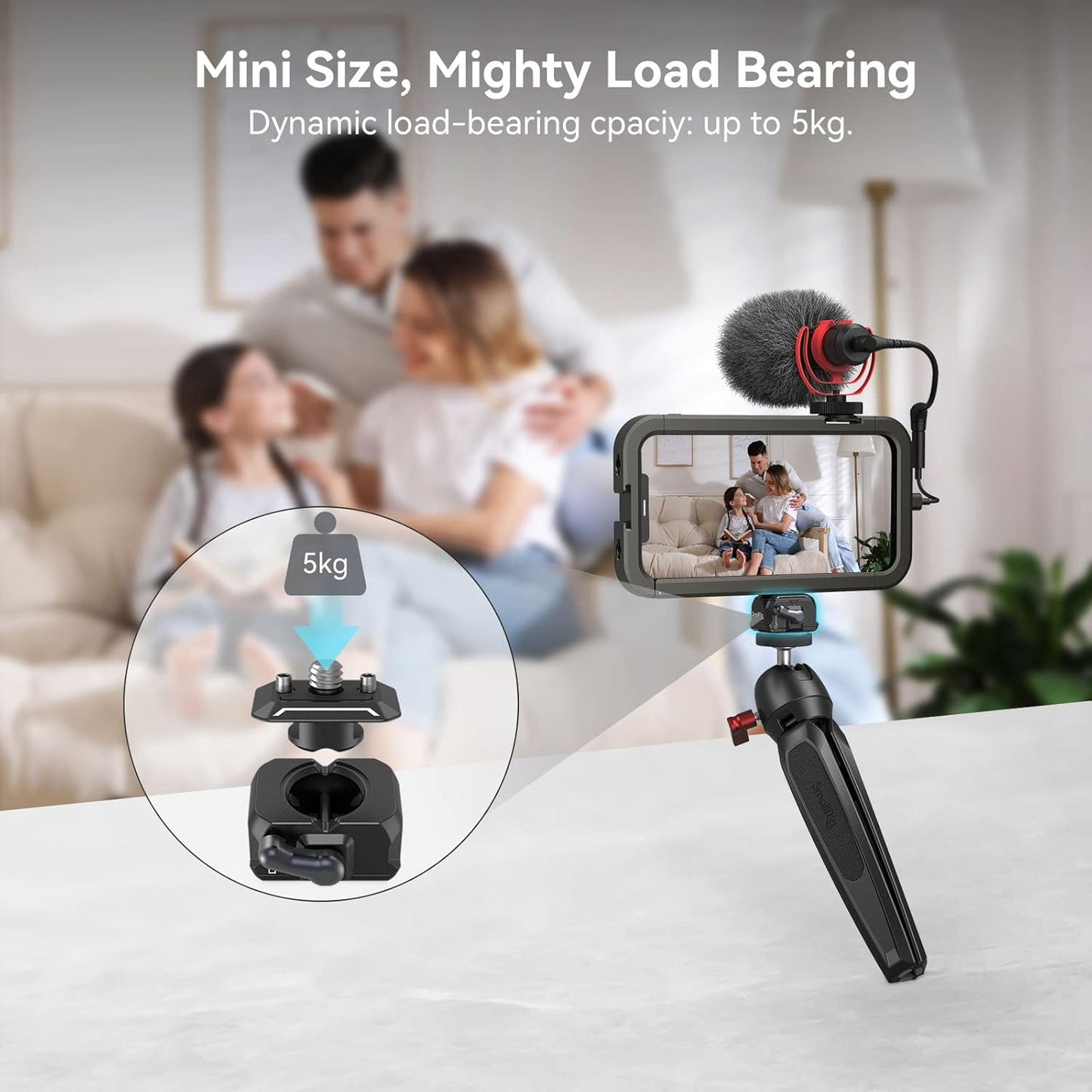 SmallRig Quick Release Plate with 1/4" Screw, HawkLock Quick Release Top Plate for Stabilizer, Action Camera, Monitor, LED Light, QR Top Plate for SmallRig HawkLock Quick Release System - 3730C