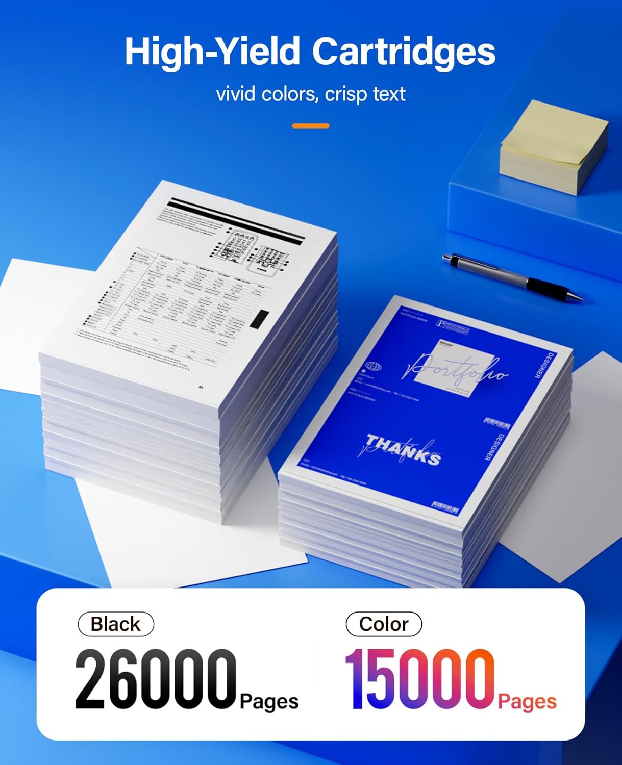 7525 Toner Cartridge Set 4-Pack High-Yield Replacement for Xerox 006R01513 006R01514 006R01515 006R01516 Compatible for Xerox Workcentre 7525 7530 7535 7545 7556 7830 7855 7970 7835i 7845i Printer Ink