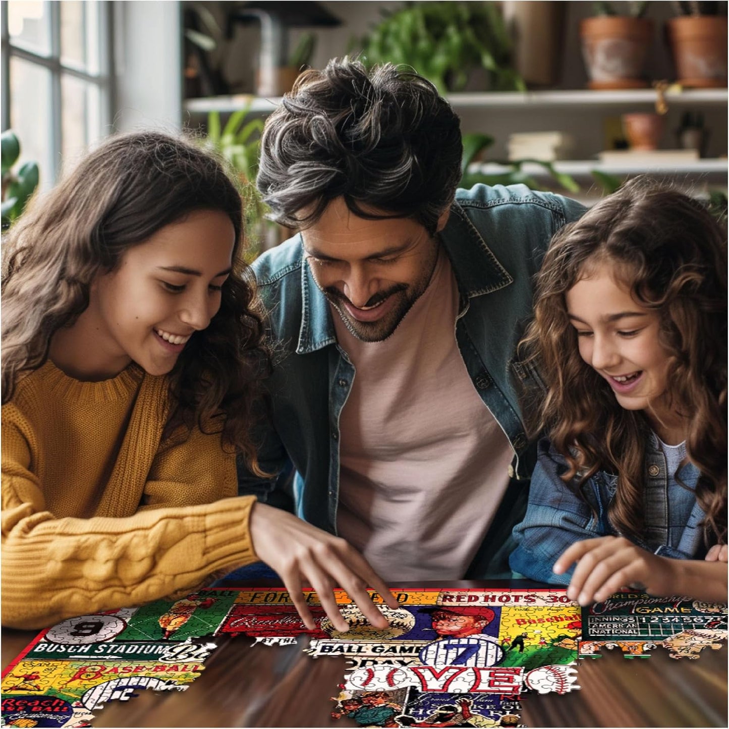 White Mountain Puzzles - I Love Baseball - 1000 Piece Jigsaw Puzzle