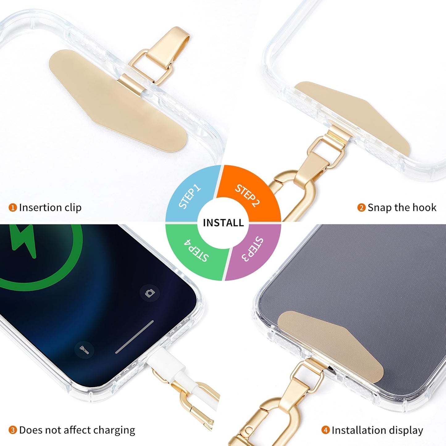 Adjustable Anti-Theft Phone Lanyard - 8mm Mountain Climbing Rope Neck & Crossbody Strap with Secure Locking Metal Clip - Rugged Outdoor Design for Smartphones (Rose Red)