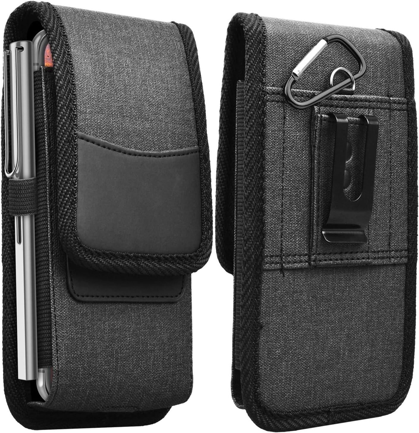 Njjex Cell Phone Holster for Samsung Galaxy S25 Ultra S24 S23 Plus S22 S21 S20 FE Note 20 Ultra A14 A15 A16 A17 A35 A36 iPhone 14 15 16 17 Pro Max Belt Clip Holster Phone Pouch Holder Carrying Case