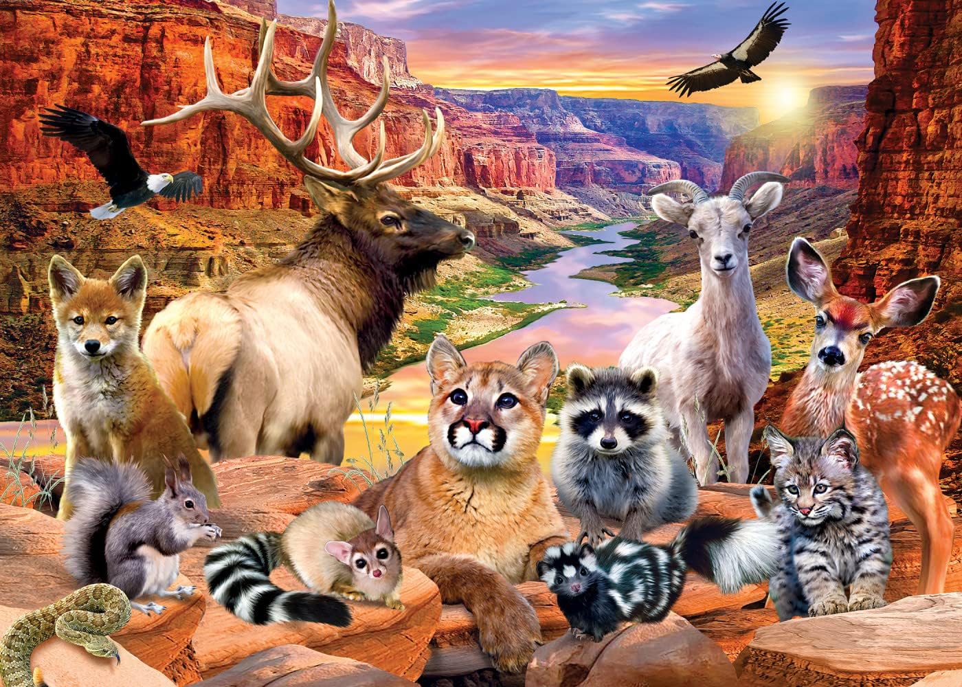 MasterPieces 500 Pieces Jigsaw Puzzle for Adults, Family, Or Youth - Grand Canyon National Park - 15"x21"