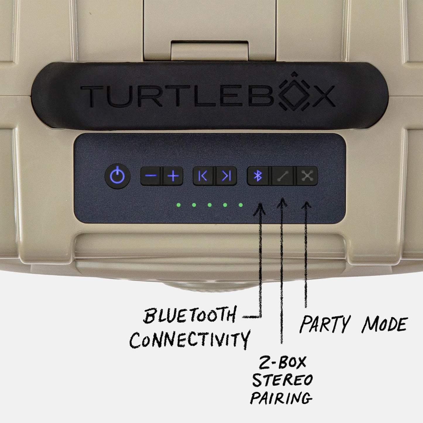 Turtlebox Original Gen 3: Portable Outdoor Bluetooth Speaker – Ultra-Loud (120dB), Waterproof (IP67), Rugged, Impact-Resistant, 3-Day Battery | Party Mode: Unlimited Pairing Stereo, Tan/Burnt Orange