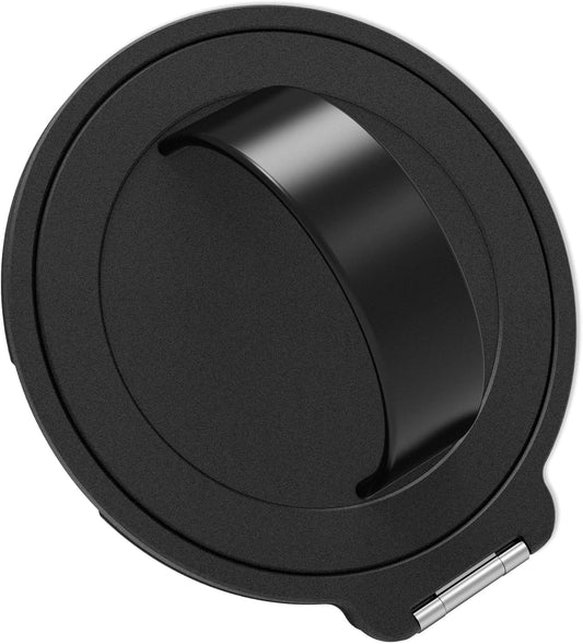 Grat 3 Upgraded Magnetic Phone Grip Stand, 360° Rotatable Silicone Strap Phone Loop Holder, Detachable Ring Kickstand Compatible with Magsafe iPhone 16 15 14 13 12 Pro/max, Black