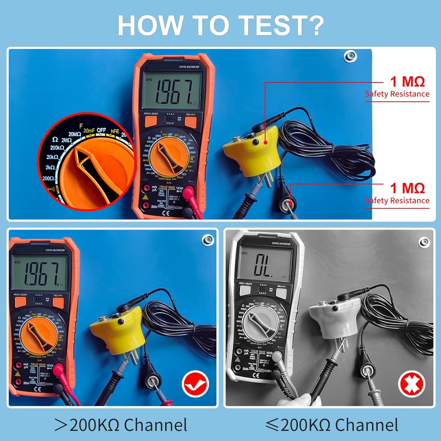 KooMall 24 x 16 Inch ESD Rubber Mat Kits, Anti Static Table Floor Pad for Electronic Device Repair Solder Assembly PC Building, W/H Grounding Kit- Antistatic Wrist Straps Bracelets Cord Plugs, Blue