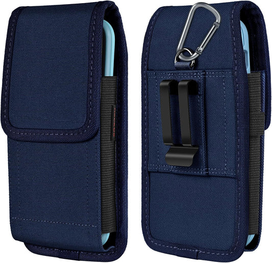 Phone Holster for Belt with Metal Clip and Magnetic Closure Compatible with Galaxy S25/S24/S23/S22/S21/S20 Ultra A16 A26 A35 A36 A55 A56 for Everyday Protection, XL-Blue