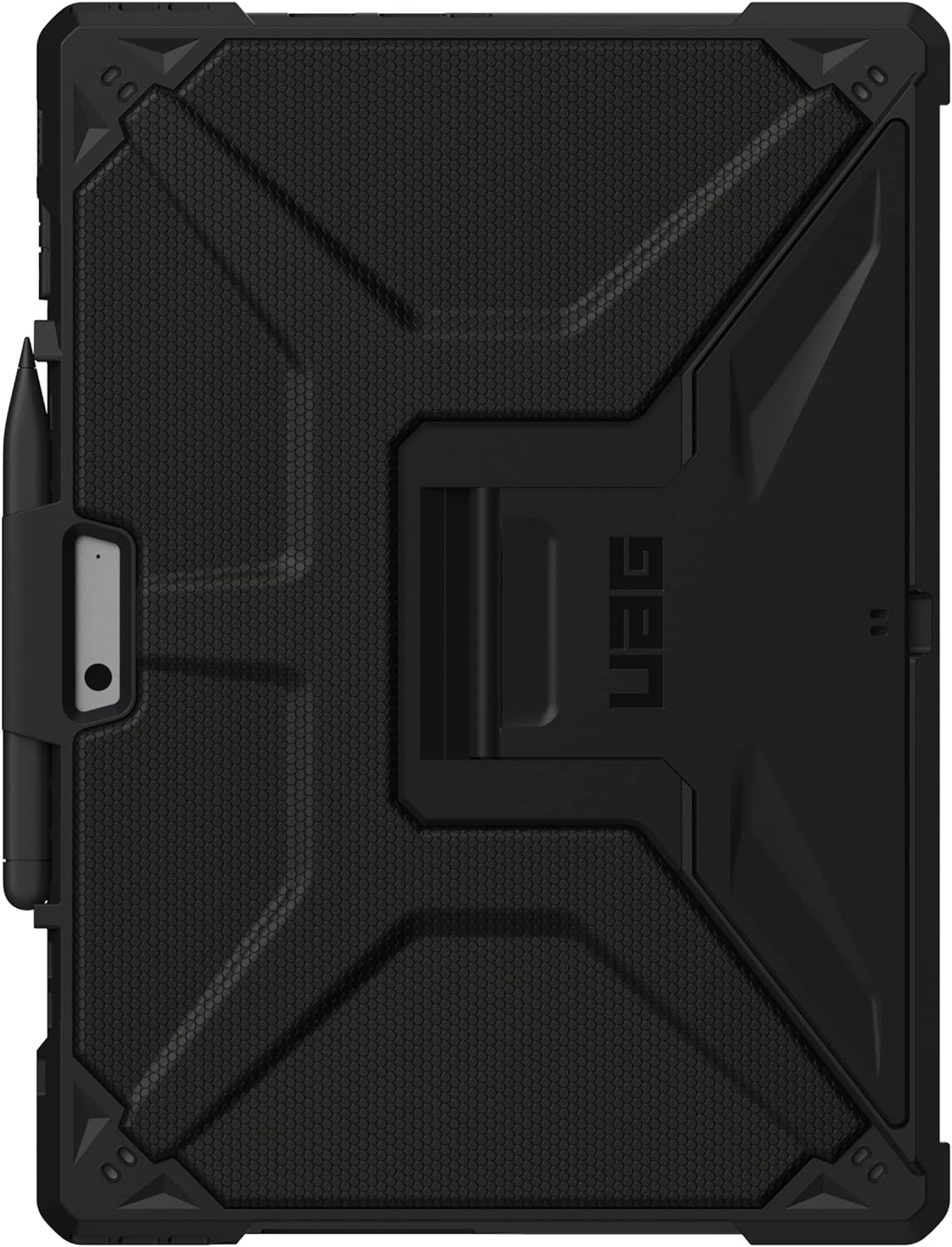 URBAN ARMOR GEAR UAG Designed for Microsoft Surface Pro 11/10/9 Case with Built-in Kickstand & Pen Holder Compatible with Type Cover Keyboard Rugged Heavy Duty Protective Cover, Metropolis Black