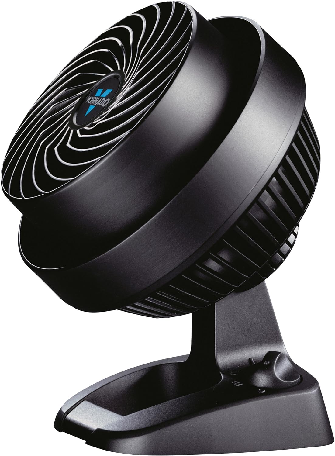 Vornado 530 Compact Whole Room Air Circulator, High Velocity Floor Fan with 3 Speeds for Cooling Airflow, Signature Vortex Action, Manual Control, Adjustable Tilt, Powerful Airflow, Black