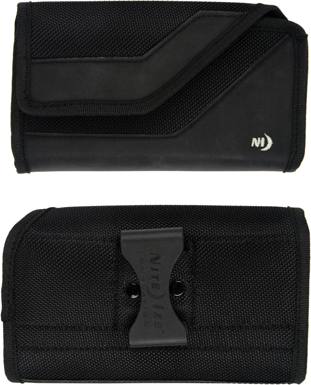 Nite Ize Clip Case Sideways Universal Rugged Holster - Protective Holster for Men's & Women's Belts - Phone Utility Belt Pouch - Phone Accessories - X-Large, Black