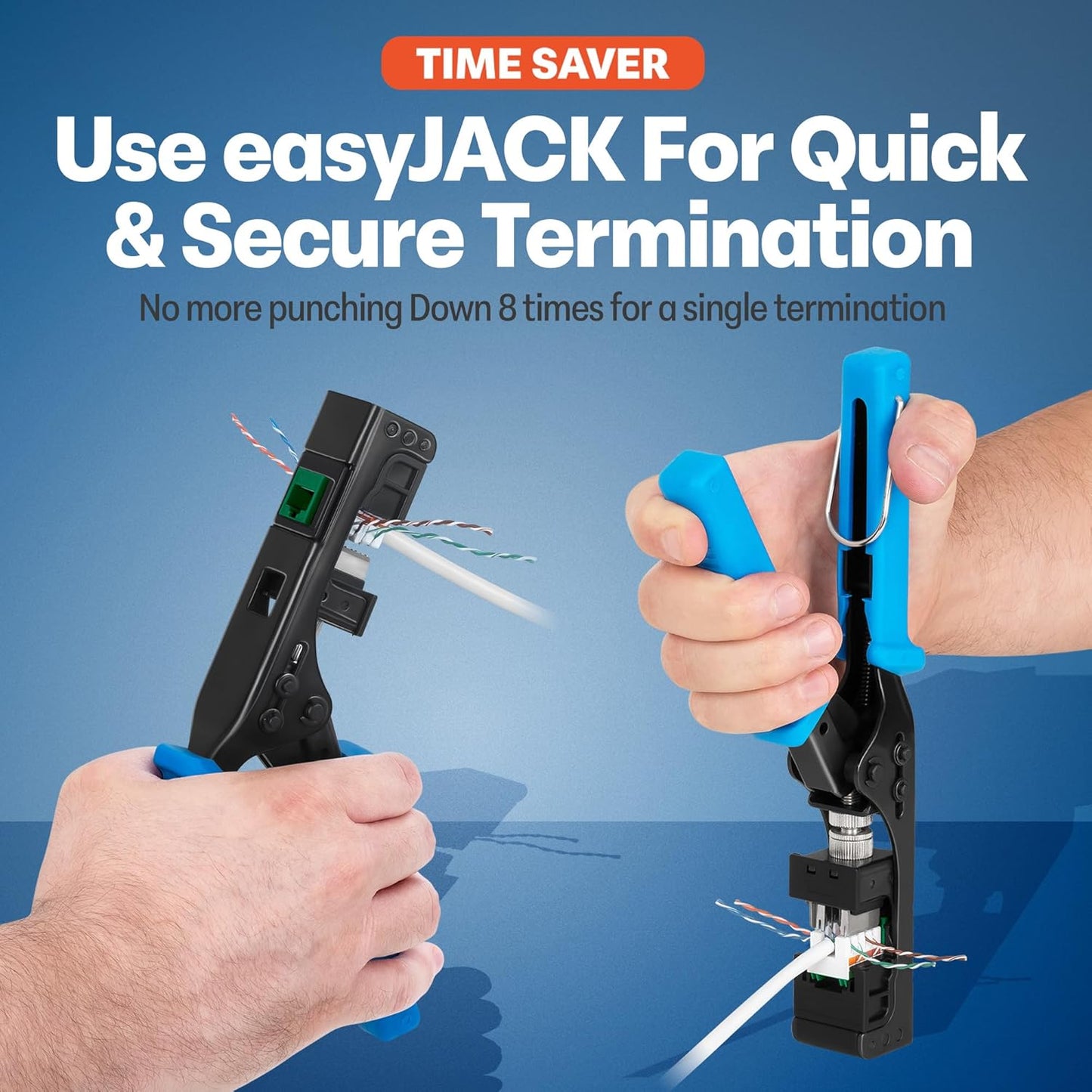 Everest 90° Angled RJ45 Cat6 Keystone Jacks 10-Pack in Green - Slim Profile Female RJ45 Connectors - Cat 6 Keystone Jack - Compatible with 90° Angled Speed Termination Tool - easyJACK (B094WB91H3)