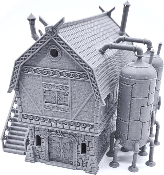 EnderToys The Brewhouse by Printable Scenery, 3D Printed Tabletop RPG Scenery and Wargame Terrain 28mm Miniatures