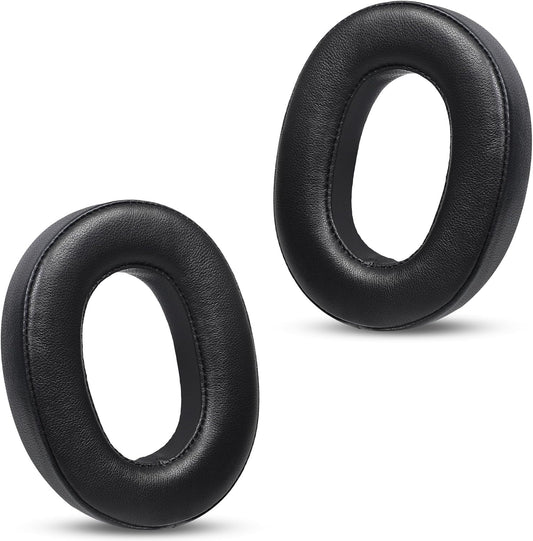 Replacement Ear Pads for Headphones - Compatible for Sony MDR-1000x/WH-1000xm2 | Premium Thickened Sheepskin Cushions with Soft Memory Foam for Comfort - Black