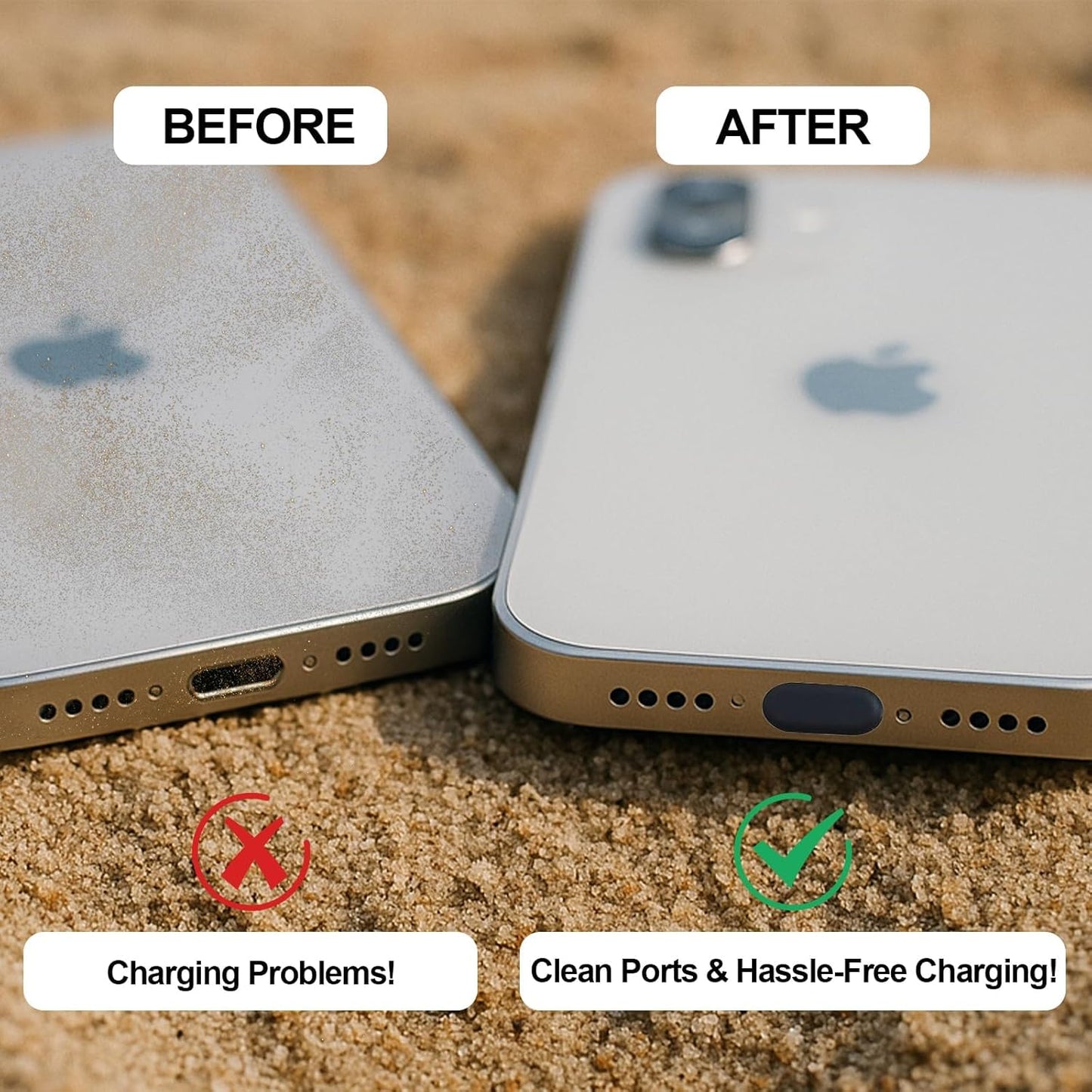 USB C Dust Plugs [36-Pack] -Anti Dust Plug Cover Charging Silicone Port Covers with Cleaning Brush Universal Type-C Protector for All USB C Devices