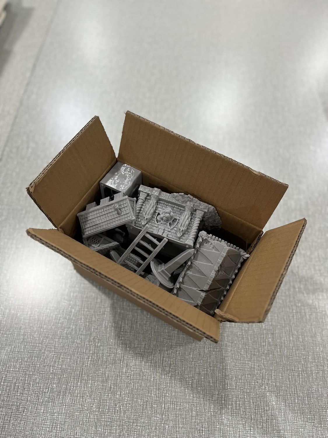 Hautico Tabletop Miniature Building Terrains Blind Box Compatible with Tabletop Wargaming RPG Sceneries, Decoration Dioramas, Made in USA